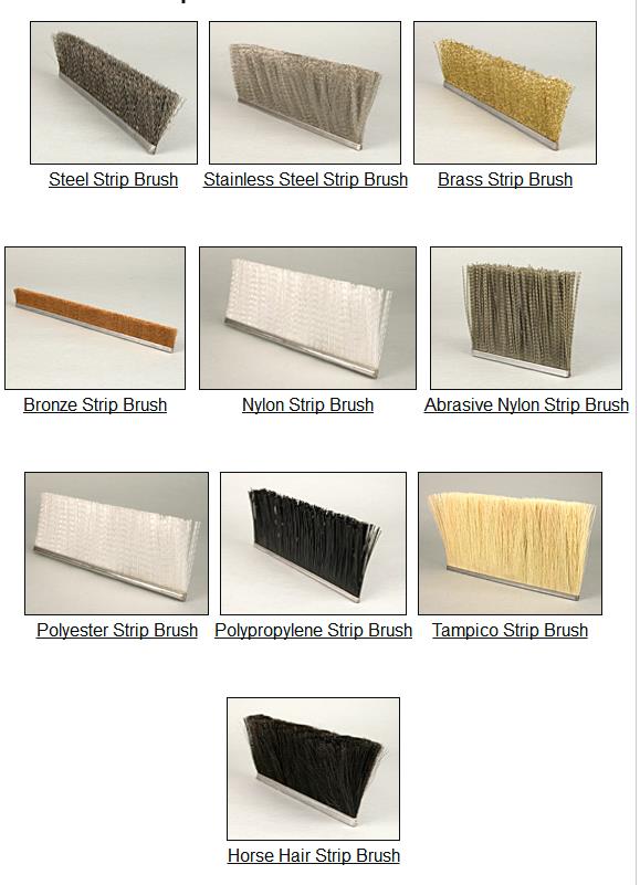 Strip Brushes and Brush Seals